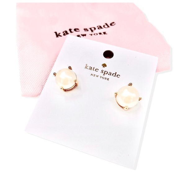 Kate Spade Pearl Stud Earrings NWT - Picture 1 of 6